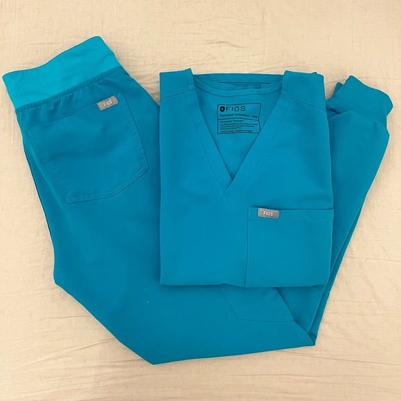 Figs Scrubs Teal Set - Picture 1 of 3
